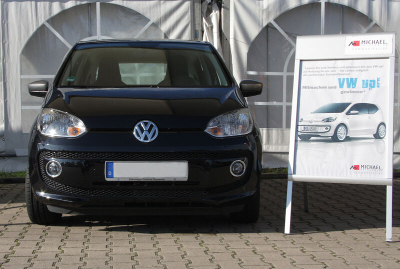 Der VW up fährt jetzt für ein Jahr in der Region um Bonn. (Bild: Michael Telecom)