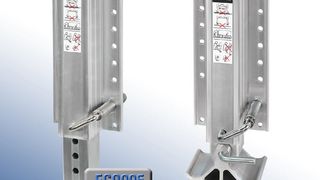 Alu-Absattelstützen von Haacon sind stabile Leichtgewichte und einfach zu handhaben. (Bild: Haacon)