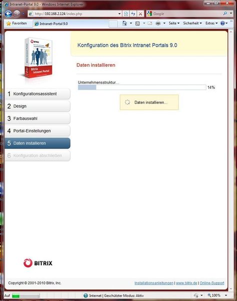 Abbildung 9: Im letzten Schritt des Konfigurationsassistenten erfolgt der Datenimport, der optional auch mit Testdaten befüllt werden kann. (Archiv: Vogel Business Media)