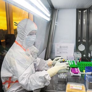 Wissenschaftlerin mit DNA-Proben: So genannte DNA-Bibliotheken werden im aDNA-Labor an der CAU für die Sequenzierung vorbereitet. (Bild:  Jan Steffen, Cluster Roots)