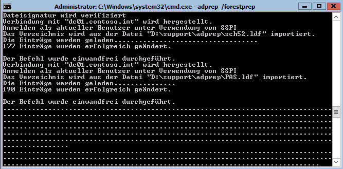 Abbildung 3: Erweitern des Schemas der Gesamtstruktur für Windows 8 Server (Archiv: Vogel Business Media)