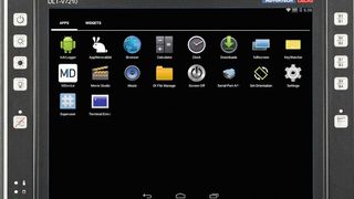 Frontalansicht des Logistikterminals DLTV7210, jetzt mit Android-Betriebssystem verfügbar. (Advantech-Dlog)