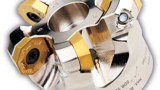 Die doppelt positiven 45°-Fräser S45OE von Pramet sind mit OEHT Oktogonal-
Wendeschneidplatten ausgestattet. (Bild: Dormer Pramet)