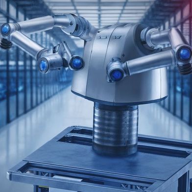 Bosch Rexroth zeigt auf der Logimat Lösungen zur mobilen Robotik sowie einen Ansatz zur Automatisierung mobiler humanoider Roboter. (Bild: Bosch Rexroth AG/mit KI generiert)