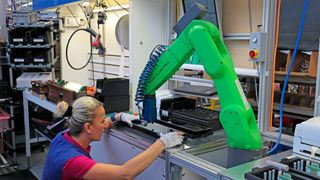 Es gibt eine neue ISO-Norm für das Messen von Kräften an Cobots. (Bild: Fanuc)