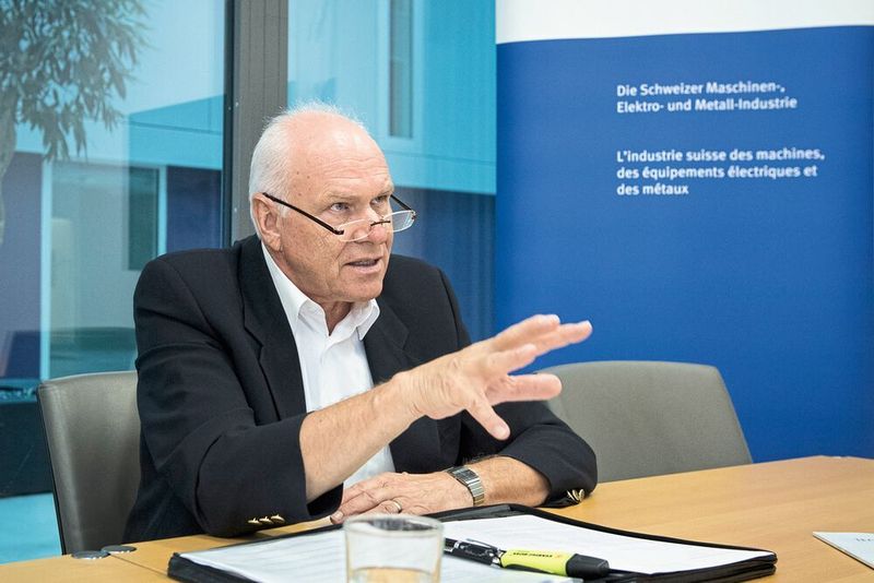 «Auf der anderen Seite ist die Schweizer Industrie eines der wichtigsten Standbeine des Wirtschafts-Standortes Schweiz, dessen muss man sich auch bewusst sein.» Hans Hess, Präsident Swissmem  (Thomas Entzeroth)