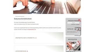 Die neue Dokumentensuchfunktion ist übersichtlich gegliedert und frei zugänglich. (Haweka)