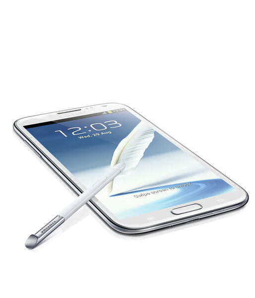 Das Galaxy Note II ist mit einem 5,5-Zoll-Display ausgestattet und lehnt sich im Design an das Samsung Galaxy III an. (Archiv: Vogel Business Media)