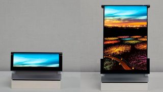 Under the name "Rollable Flex," Samsung Display has already presented prototypes of a rollable OLED display. (Image:Samsung Display)