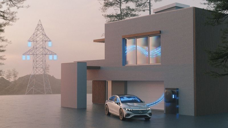 Mercedes-Benz und The Mobility House arbeiten beim smarten Laden von E-Autos zusammen.(Bild:  Mercedes-Benz)