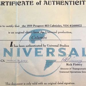 … was ein „Certificate of Authenticity“ der Universal Studios bestätigt.(Bild:  Thorsten Link)