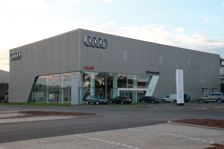 Die Ehrhardt AG investierte rund drei Millionen Euro in den Neubau des Audi-Standorts in Arnstadt. (Foto: Ehrhardt AG)