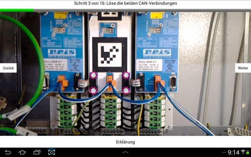 Die Eyestruction-App soll Servicetechniker bei der Wartung und Reparatur unterstützen. (Zentrum für Telematik)