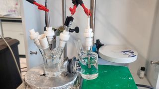 Elektrolysezelle zur Herstellung von Ameisensäure aus Glycerin (Bild: Tobias Rios-Studer)