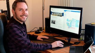 Trotz Corona-Krise: Auch im Home-Office geht die Arbeit für Dr. Stonis und seine Mitarbeiter weiter.  (IPH)