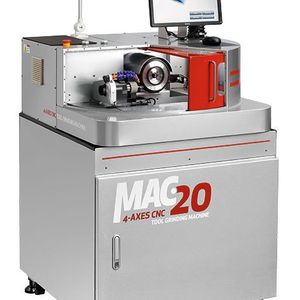 Der neue universelle 4-Achs-CNC-Werkzeugschleifautomat „MAC 20“ von Cuoghi schleift eine große Bandbreite an Bohr- und Fräswerkzeugen aus HSS- und Vollhartmetall in einem Durchmesserbereich von 3 mm bis 20 mm.