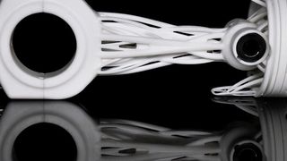 The Chaos Ultracar ceramic piston and rod will be on display at Rapid + TCT/is the first of its kind and uses ceramic AM. (XJet)