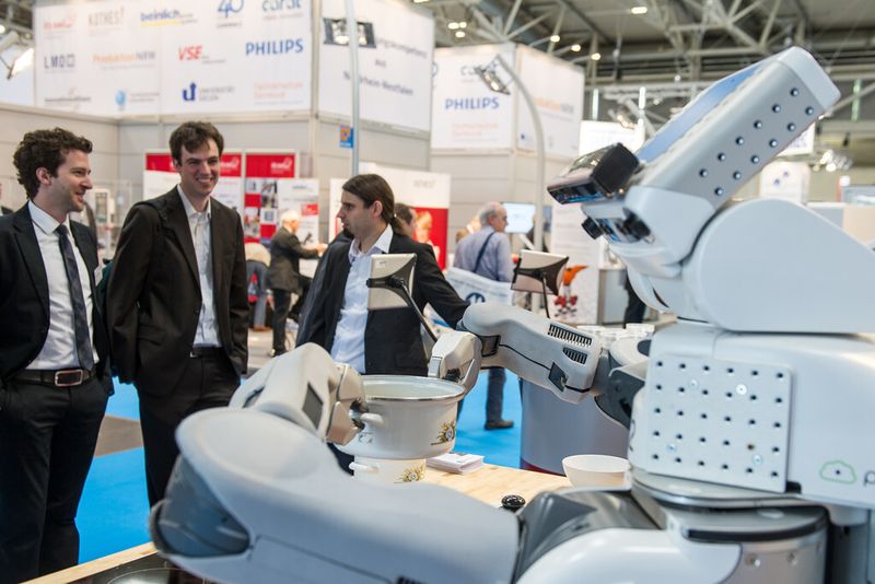 Rückblick: Impressionen von der Automatica 2012. (Bild: Messe München)