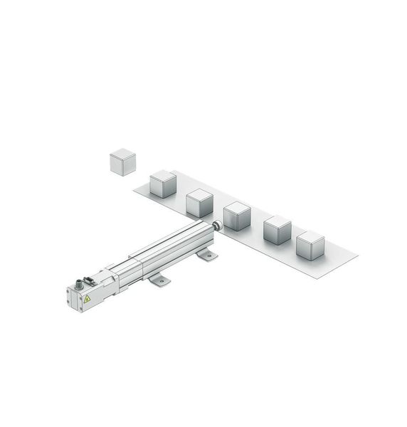 Abstoßen: EPCO-Elektrozylinder von Festo für Anwendungen in der Fabrikautomation, die bisher größtenteils pneumatisch gelöst wurden. (RS Components)