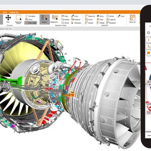 Mit dem 3D-View-Station Web-Viewer von Kisters können Anwender auf CAD-Daten im Firmennetzwerk oder in der Cloud zuzugreifen - jederzeit und überall. (Bild:  Kisters)