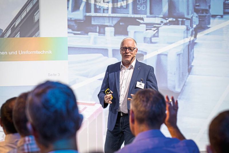 Impressionen der 4. Fachtagung „Mehr Effizienz im Presswerk“ am 15. Juni 2023 in Würzburg. (Bild: VCG/Stefan Bausewein)