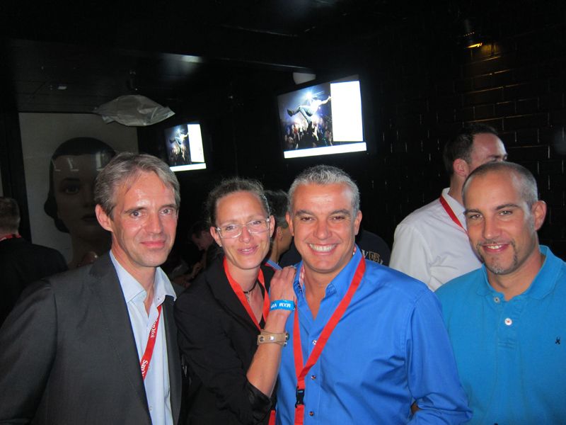 v. l. Christian Velroyen, SanDisk, Sandra Kaplan, Belkin, Skander Kaafar und Carsten Blättel, Logitech       (IT-BUSINESS/Besa Agaj)