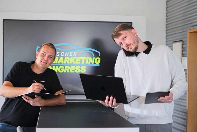 Christoph Stricher (l.) und Sascha Sukkau, Autohaus Stricker (Bild: Autohaus Stricker)