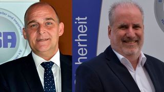 Bernhard Hoffmann von Snapon Equipment (l.) und Jens-Peter Mayer von der Nexion Corghi Group (r.) leiten künftig den Fachbereich Reifendienst und Achsmessgeräte des ASA-Verbands. (ASA)