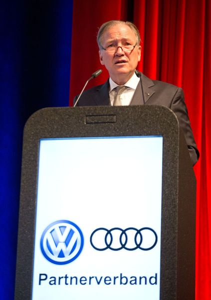 Dirk Weddigen von Knapp äußerte während der Veranstaltung nochmals seinen Unmut über den Umgang des Konzerns mit den Handelspartnern. (Oliver Krato / VAPV)