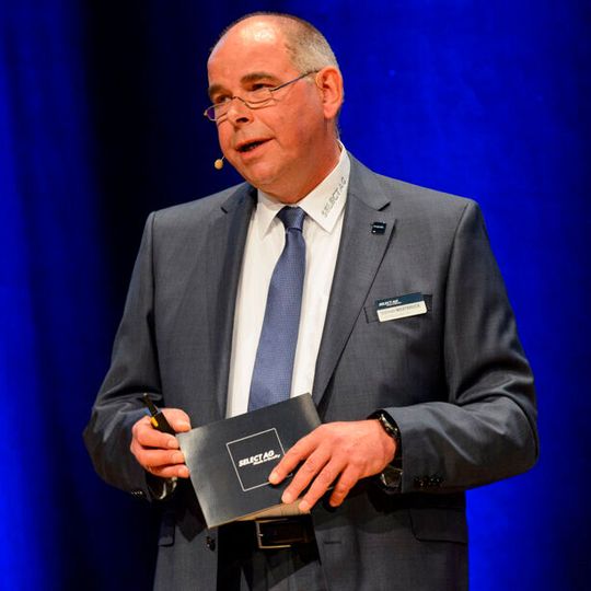 Stephan Westbrock ist  Vorstandsvorsitzender der Select AG und Geschäftsführer der Tochtergesellschaft d-amp GmbH, die hinter Vjumi steckt.(Bild:  Werner Siess)