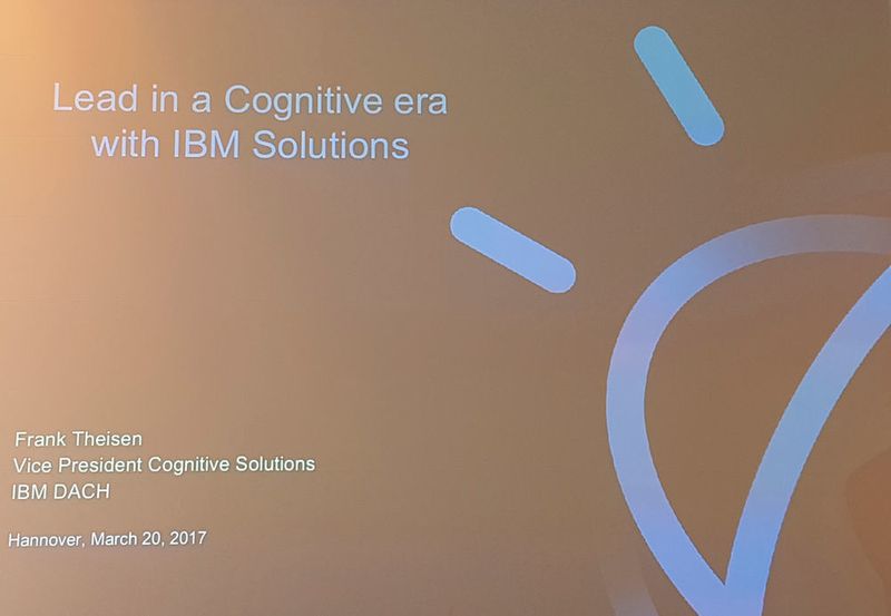 Der auf der Cebit abgehaltene IBM Analyst Day galt dem Cognitive Computing rund um IBM Watson. (Oliver Schonschek)