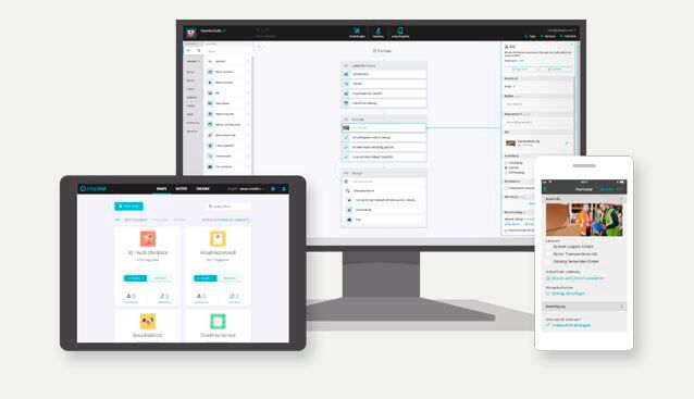 Agile App-Lösungen sind für moderne, wettbewerbsfähige Prozesse dringend notwendig, individuell anpassbar und benötigen kein großes Projektteam oder Kapital. Mit externen Individualentwicklungen sind ein Unternehmen in durchschnittlich 4 bis 12 Monaten produktiv. Dank der smapOne-Lösung erstellt man Apps in Minuten und hat direse in rund 30 Tagen produktiv im Einsatz. Mit der No-Code-Plattform von smapOne können Mitarbeiter ohne Programmierkenntnisse Lösungen schnell, einfach und effektiv durch visuelle Modellierung erstellen. Wartung, Instandhaltung, Montage: Die smapOne Plattform bietet viele App-Vorlagen für mögliche Maschinenbau- und Außendienst-Apps. In wenigen Minuten lassen sich vielfältige Einsatzszenarien mit dem App-Baukasten abbilden. Auch in der Logistik, im Facility Management oder in der Energiewirtschaft profitiert man von der schnellen App-Entwicklung mit Low bzw. No Code. (Bild: smapOne)
