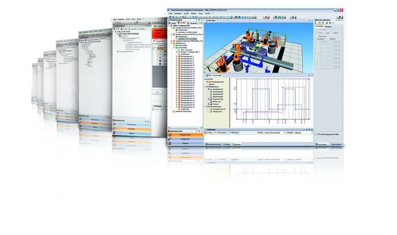 Work-Visual, die neue Software-Werkbank für die KR C4 macht Programmieren und Konfigurieren leicht. Bild: Kuka (Archiv: Vogel Business Media)