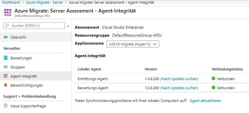Mit einem Agenten und einer Appliance können Admins lokale Server ermitteln und danach zu Microsoft Azure migrieren. (Microsoft / Joos)