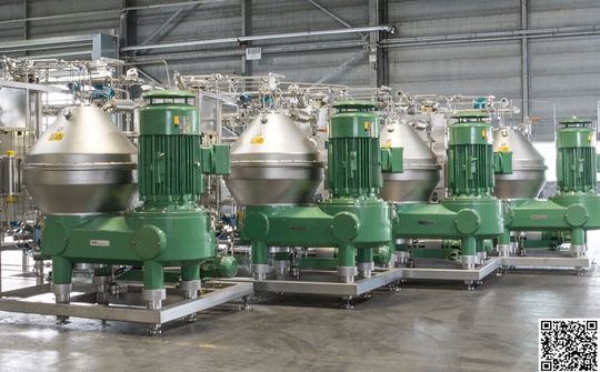 Generalüberholte Separatoren aus dem Centrimax-Bestand – bereit für ihren nächsten Einsatz für ein neues Produkt oder in einer neuen Branche.(Bild:  Winkelhorst Trenntechnik)
