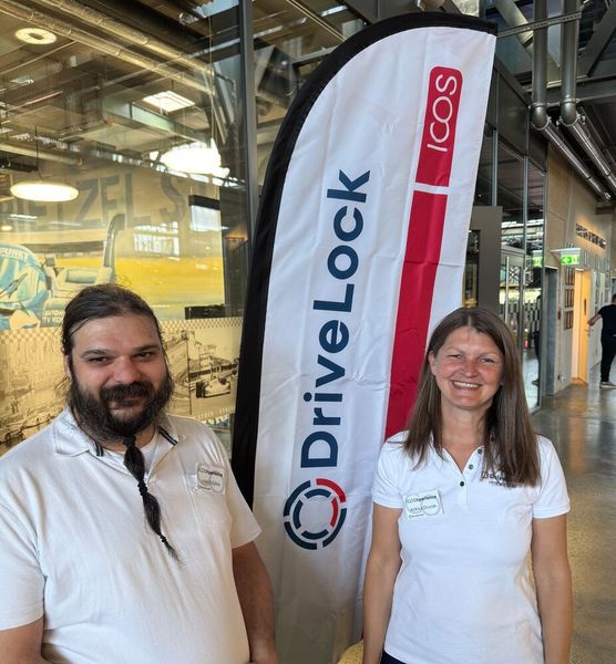 Dreamteam Irakli Edjibia und Ankica Dcorak von DriveLock (Bild: Vogel IT-Medien GmbH)