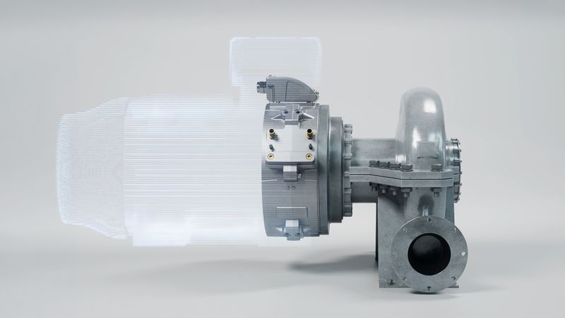 Die Axialflusstechnologie schafft konstruktive Freiräume für kompaktere Pumpen- und Kompressoraggregate.(Bild:  WEG)