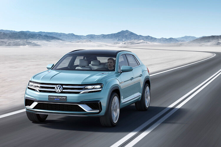 Der Verbrauch der gefragten SUV ist ebenfalls mit Plug-in-Hybrid-Technik in den Griff zu bekommen. In der Studie Cross Blue Coupé ... (Foto: Volkswagen)