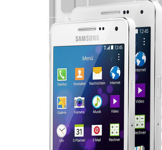 Das Display des A3 löst mit 540 x 960 Pixel auf und das des A5 bietet mit seinen 720 x 1.280 Pixeln HD-Auflösung. (Bild: Samsung)