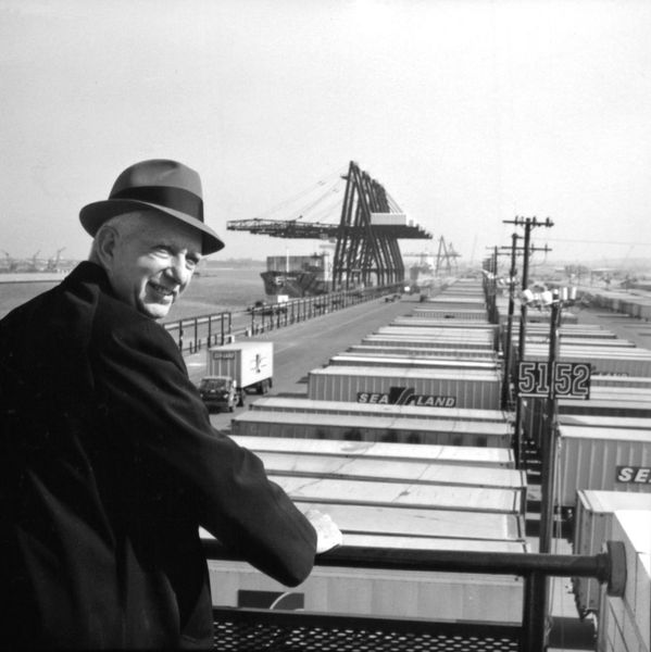 Malcom McLean, Vater der Containerisierung. (Archiv: Vogel Business Media)
