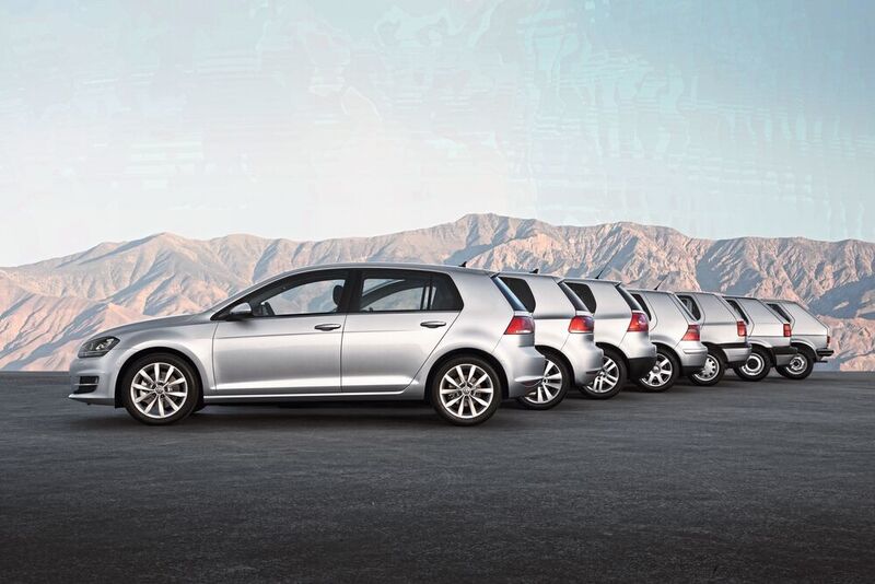 Bislang gab es sieben Generationen des VW Golf - Nummer 8 kommt im Hersbst. (Volkswagen )