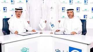 The agreement between Adnoc and Mubdala was signed by Abdulaziz Alhajri, Director of Adnoc’s Downstream Directorate and Musabbeh Al Kaabi, CEO of Petroleum and Petrochemicals, Mubadala. (Adnoc)