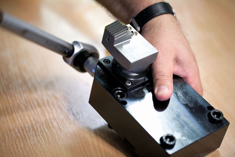 Bild 3: Die Formwendeplatte mit dem Capto-Werkzeughalter ist einfach in der Handhabung.  (Bild: Kraas)
