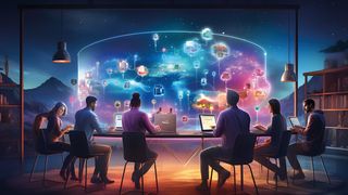 Der digitale Arbeitsplatz macht einen Wandel durch. Unter anderem spielt dabei Kollege KI eine große Rolle.  (Bild: Bipul Kumar - stock.adobe.com / KI-generiert)