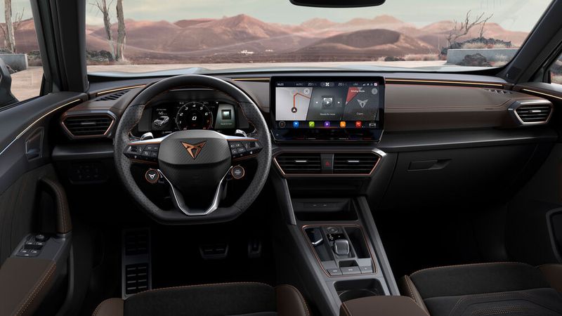 Digital, sportlich, edel: Der Innenraum des Cupra Formentor VZ5. (Bild: Seat)