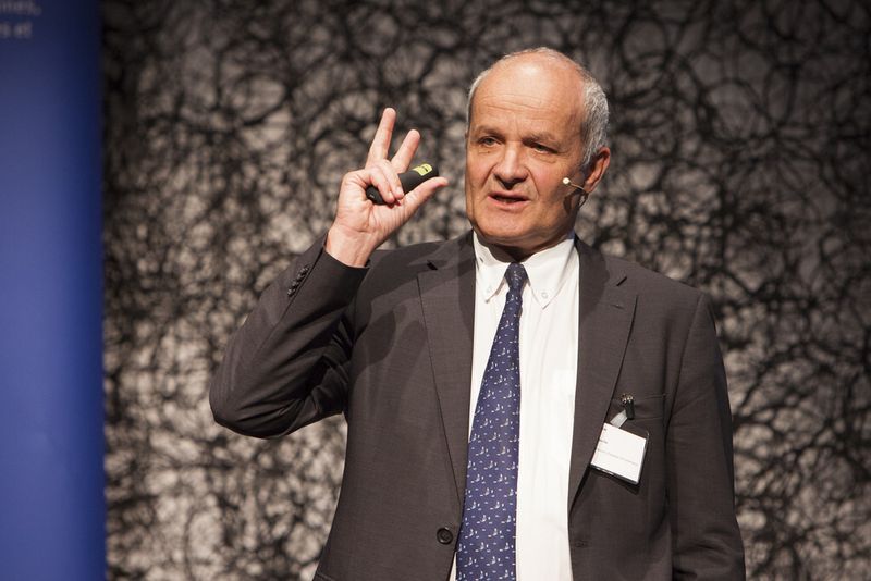 Martin Naville, CEO, Swiss-American Chamber of Commerce, befasste sich mit den Wirtschaftsbeziehungen zwischen der Schweiz und den USA und sieht für die Schweiz viel Potential und grossen aber nicht blinden Optimismus. (Bild: Swissmem)