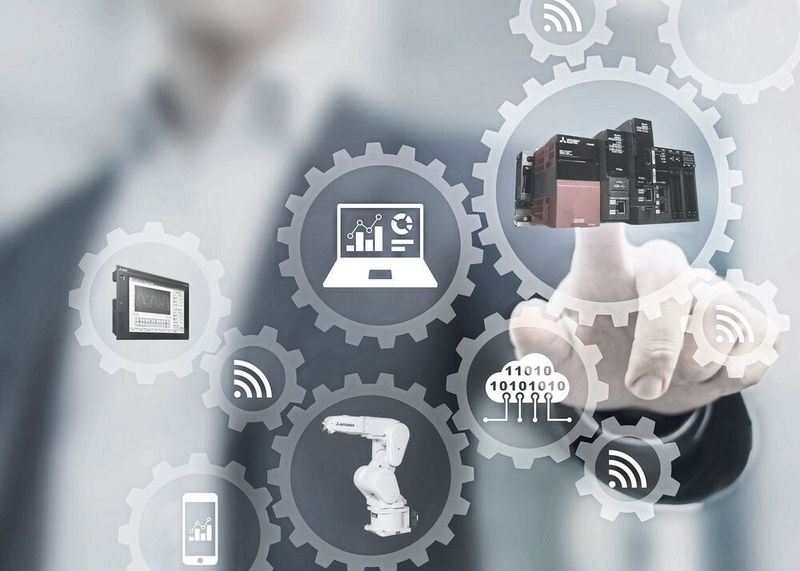Mitsubishi Electric bietet Lösungen, Konzepte und Kollaborationen, die Unternehmen bei der Integration von Smart-Manufacturing-Projekten unterstützen. Von Steuerungs- und Antriebstechnik über Bediengeräte, Software und Leistungsschalter, bis zur Robotik. (Bild: Mitsubishi Electric Europe)
