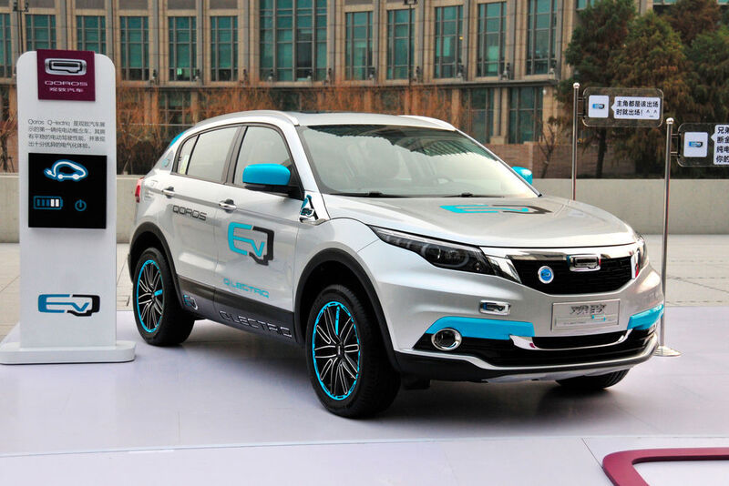 Am 18.1. präsentierte der Hersteller auch eine vollelektrischen Prototypen seines SUVs. (Auto-Medienportal.Net/Qoros)