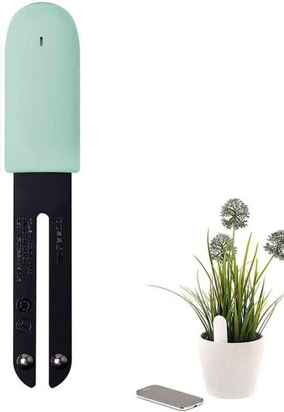 Der Pflanzensensor überwacht Licht, Temperatur, Feuchtigkeit und Nährstoffe. Unterschiedliche Sensoren ermittlen dazu Bodennährstoffe, Feuchtigkeitsgehalt und Temperatur-/Lichtverhältnisse. Dank Bluetooth-Schnittstelle verbindet sich der Pflanzensensor mit dem Smartphone. In der kostenlosen Flower-Care-App lassen sich die Daten sammeln und analysieren. Preis: ca. 25 bis 35 Euro. (WANFEI / gefunden auf Amazon.de)