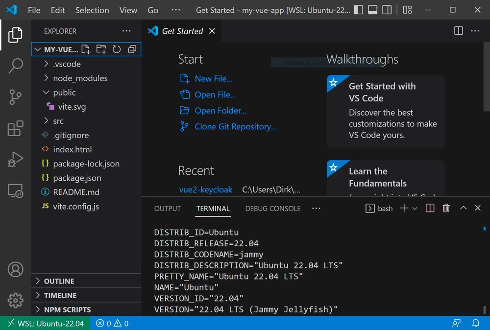 Remote programmieren mit VS Code unter WSL